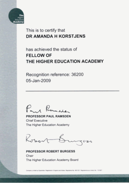Fellow of the Higher Education Academy