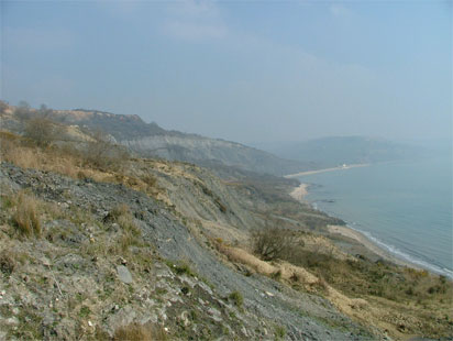 The landslip at Black Ven pic Courtesy of Dr. J. Pile