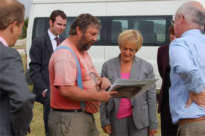 Margaret Hodge, Minister of State for Culture, Media and Sport, meets staff and students