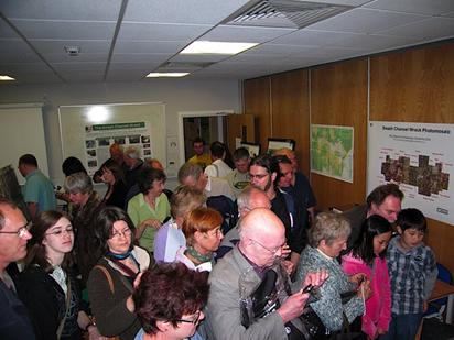 Visitors queue to see the artifacts Pic courtesy of Tom Cousins