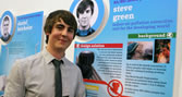 BU student Steve Green - winner of the Virgin Atlantic Prize for Product Design at New Designers