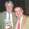 Sean Street and producer Andy Cartwright with their award