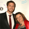 Gold winner Jackie Curthoys with Channel 4 presenter Rick Edwards at the awards