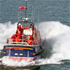 Lifeboat being launched (c) RNLI Nicholas Leach
