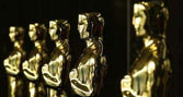 Row of Oscar awards