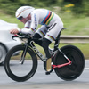 Irish cyclist Colin Lynch riding with Bryce Dyer’s prosthetic limb design