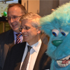 Image of BU’s John Vinney and Stephen Jukes with Peter Truckel from VFX and Sulley at the BFX Launch in Bournemouth