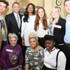 Media School students with Radio 1 breakfast show host and Skyfall stars