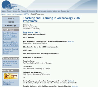 Learning and Teaching Website