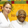 Katherine Lee with Desmond Tutu