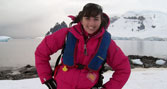 BU masters graduate Christy Hehir in Antarctica 