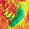 Laser scan of Kenya footprint