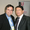 Dr Taleb Rifai (right) with Professor Buhalis