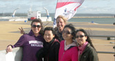 BU students at Weymouth and Portland National Sailing Academy