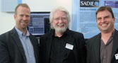 Pete Nash from SADiE and Sounding Out organisers Prof Sean Street and Dr Alain Renaud
