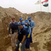 Ian Hanson working in Iraq