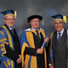 Honorary Doctorate recipient Alan Frost DL and BU Chancellor, Lord Phillips of Worth Matravers