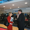 Julie Girling MEP tours new sports facilities at Bournemouth University's Talbot Campus with Ian Jones, Community Culture and Sports Manager at BU