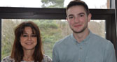Dr Genoveva Esteban (left) and Ben Thornes, who helped create the Poole and Purbeck Portal