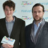 Gulliver Moore at the First Light Awards with actor Rafe Spall