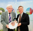 David Houlihan left receiving the Sir Henry Cotton Award